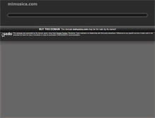 Tablet Screenshot of mimusica.com